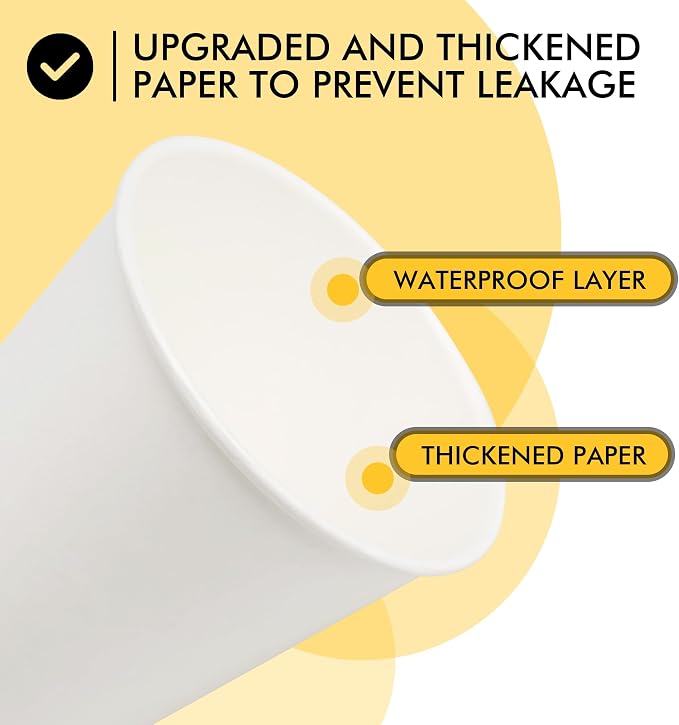 RACETOP 300 Pack Paper Cups 3 oz, Bathroom Cups 3 oz, Disposable Bathroom Paper - Image 3