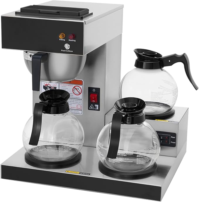SYBO 12-Cup Commercial Coffee Maker, Pour Over Drip Coffee Maker Brewer by Sybo
