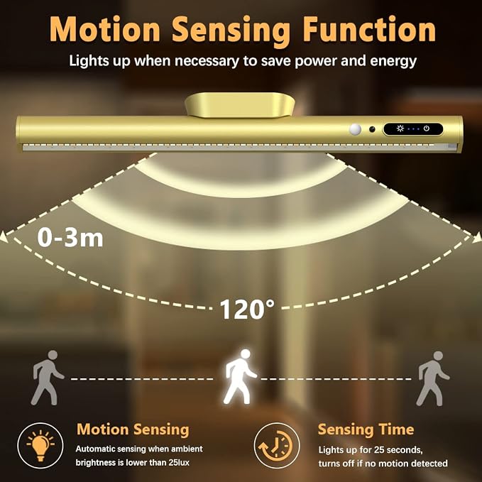 Battery Powered Operated Wall Strip Lights, Motion Sensor LED Light Bar Indoor - Image 4