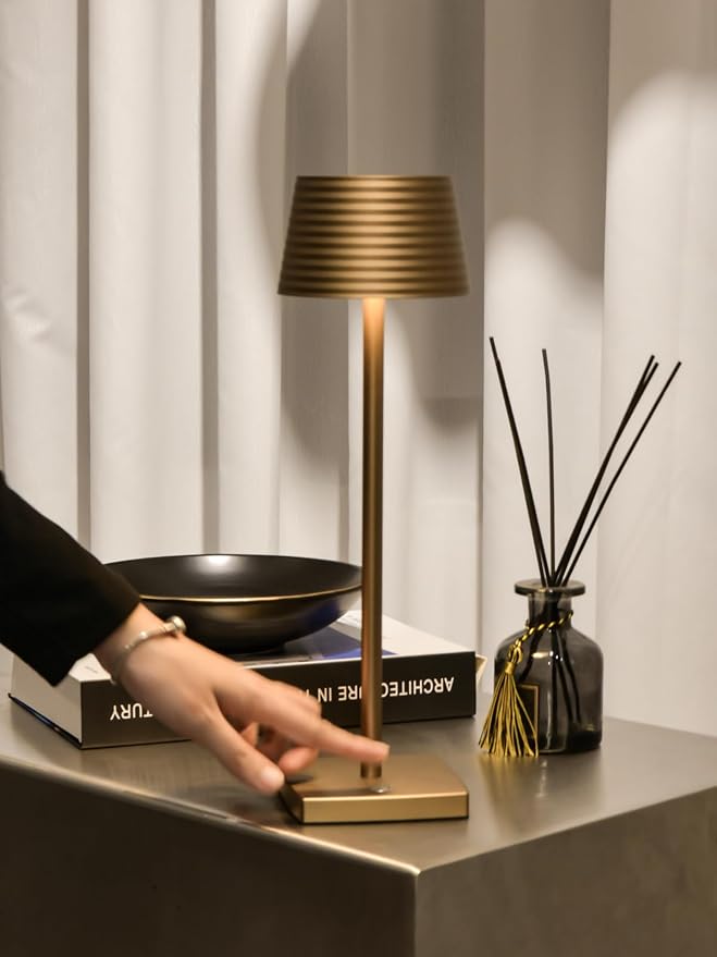 Cordless Rechargeable LED Table Lamps, 3 Color Touch Stepless Dimmable - Image 5
