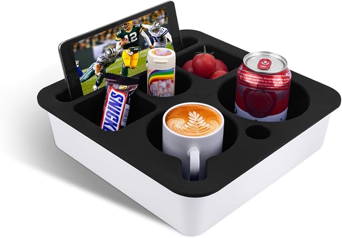 Couch Cup Holder Tray, Bonfixe Stable Couch Caddy by Bonfixe