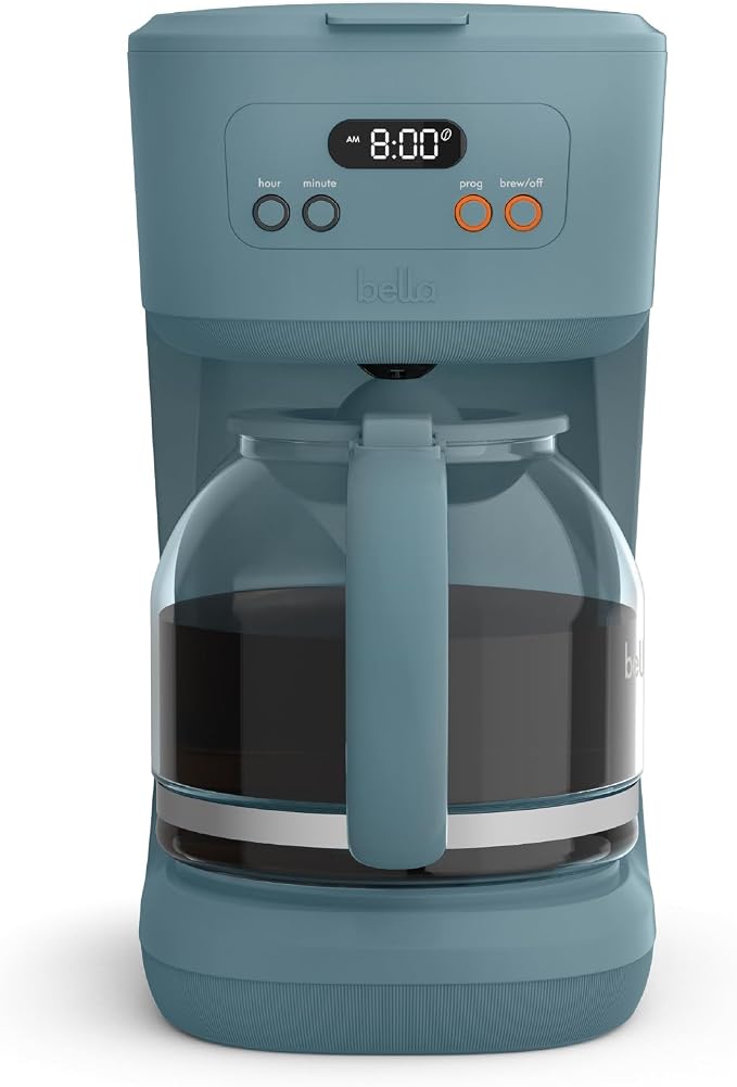 bella 12 Cup Programmable Coffee Maker, Reusable Dishwasher Safe Accessories by bella