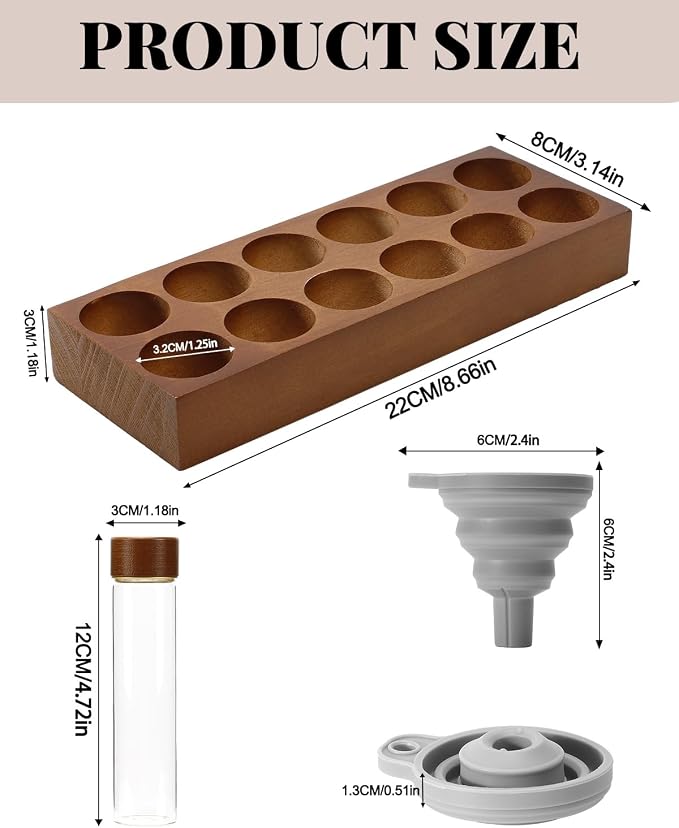 Coffee Espresso Bean Storage Tubes Set – 12pcs 60ml Airtight Glass Single Bean - Image 6