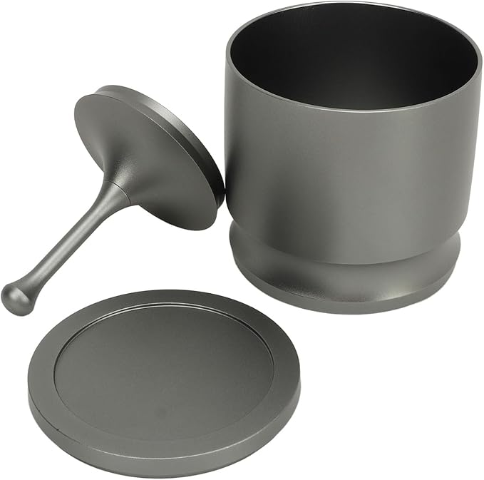 Coffee Dosing Ring 58mm Aluminum Alloy Grey Powder Container Anti Dust Press - Image 6