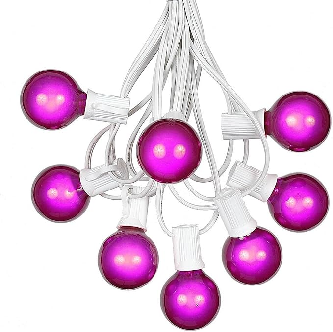 100 Foot G40 Outdoor Patio String Lights by NoveltyLights-LightExperts