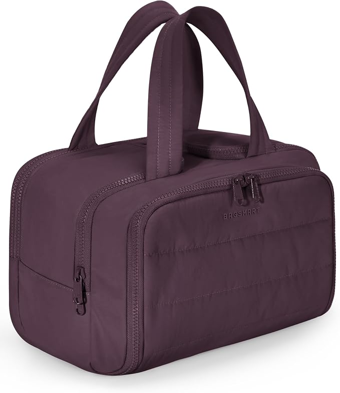 BAGSMART Travel Toiletry Bag, Crush Toiletry Bag by BAGSMART