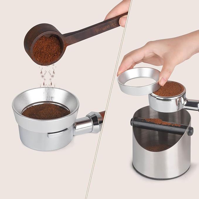Attsky 54mm Magnetic Aluminum Espresso Dosing Funnel - Image 3