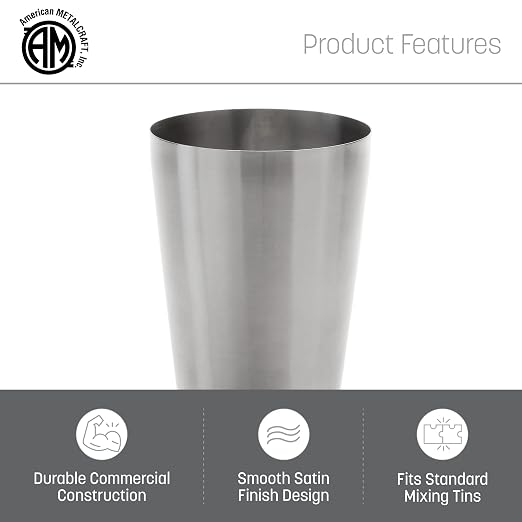 American Metalcraft BS18 Boston Shaker Replacement, Stainless Steel, 18 oz. - Image 3