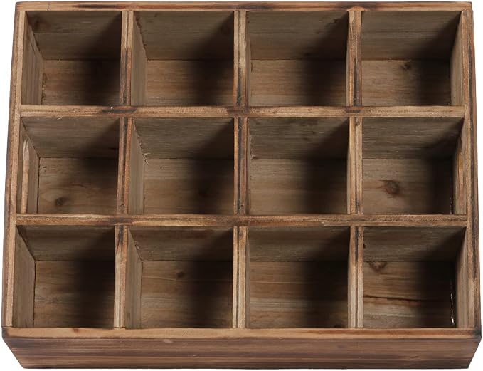 Farmhouse Wooden Storage Crate for Decoration 13 x 10 inches, Rustic Small Beer - Image 5