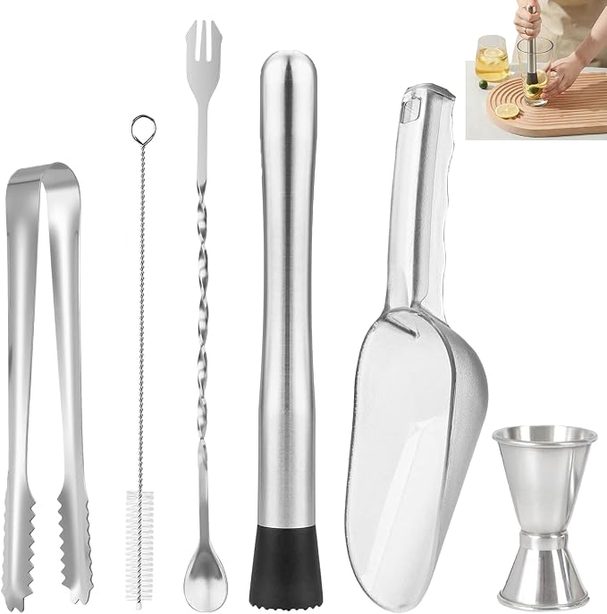 6Pcs Muddler for Cocktail Set by Yzufyys