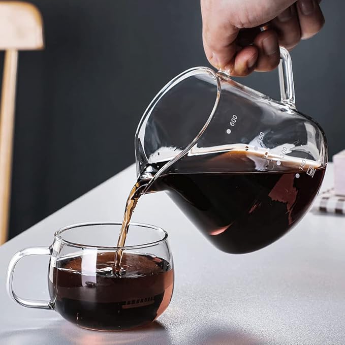 Pour Over Coffee Maker - 20 OZ /600ML Glass Carafe Coffee Server - Image 6