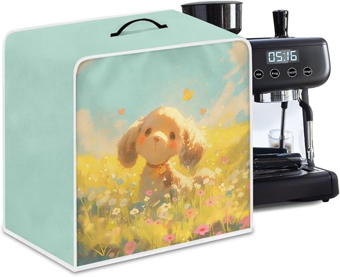 Dog Daisy Coffee Machine Dust Cover Waterproof Universal Barista Express by Unknown