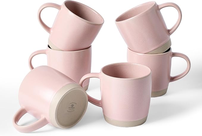 famiware Coffee Mugs Set of 6, Milkyway 13 oz Mug Set, Ceramic Cup Set by Famiware