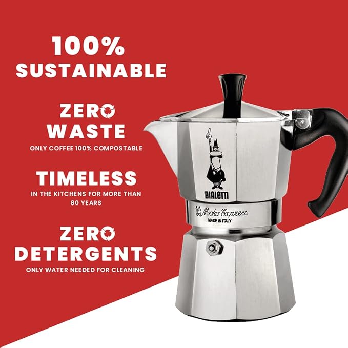 Bialetti - Moka Express: Iconic Stovetop Espresso Maker, Makes Real Italian - Image 6