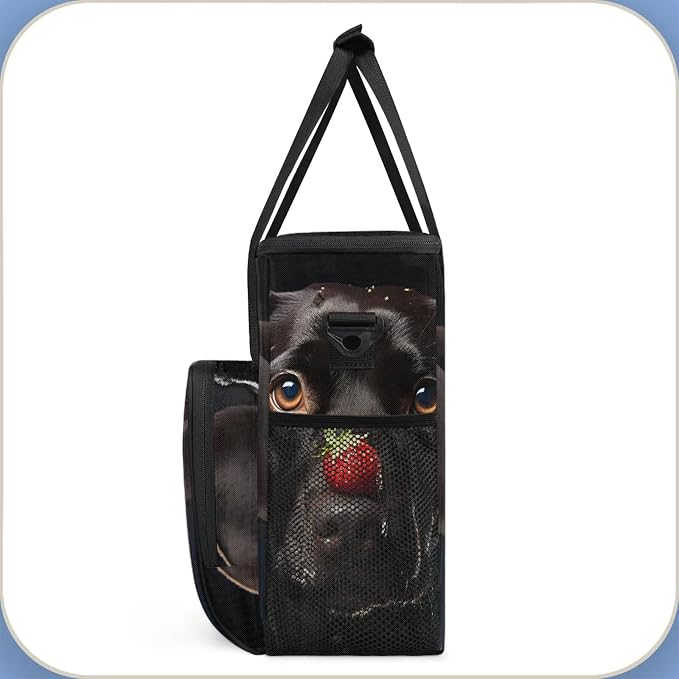Black Labrador Funny Dog Coffee Maker Carring Bag, Large Insulated Storage - Image 5