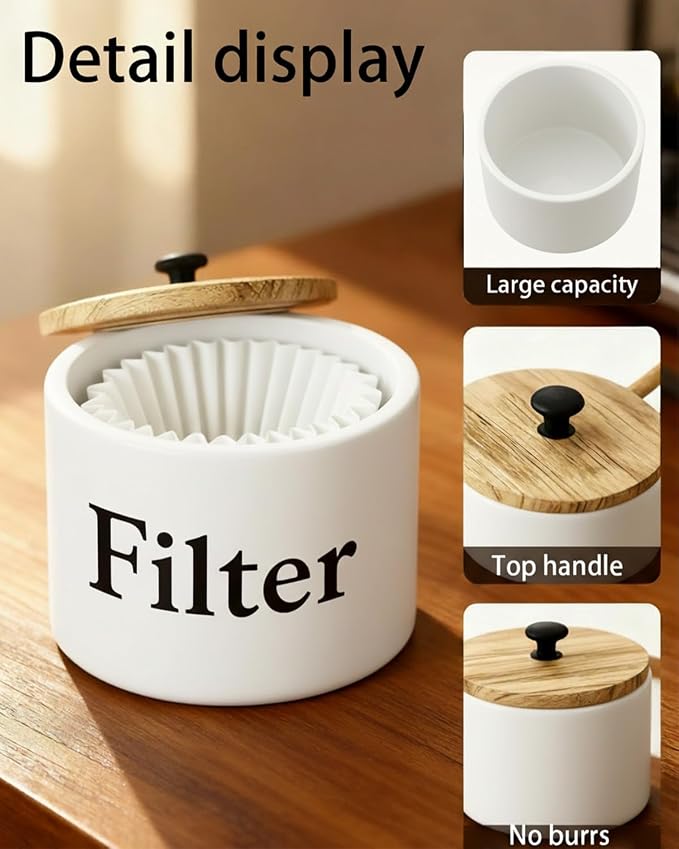 Built-in Storage Filter Holder – Space-Saving Countertop Essential - Image 5
