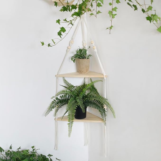 Artilady Corner Shelf White Wall Hanging by Artilady