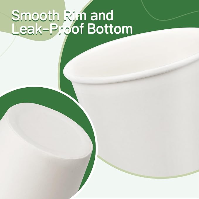 600 Pack 3 oz Paper Cups, Small Coffee Cups, Disposable Mini Bathroom Mouthwash - Image 3