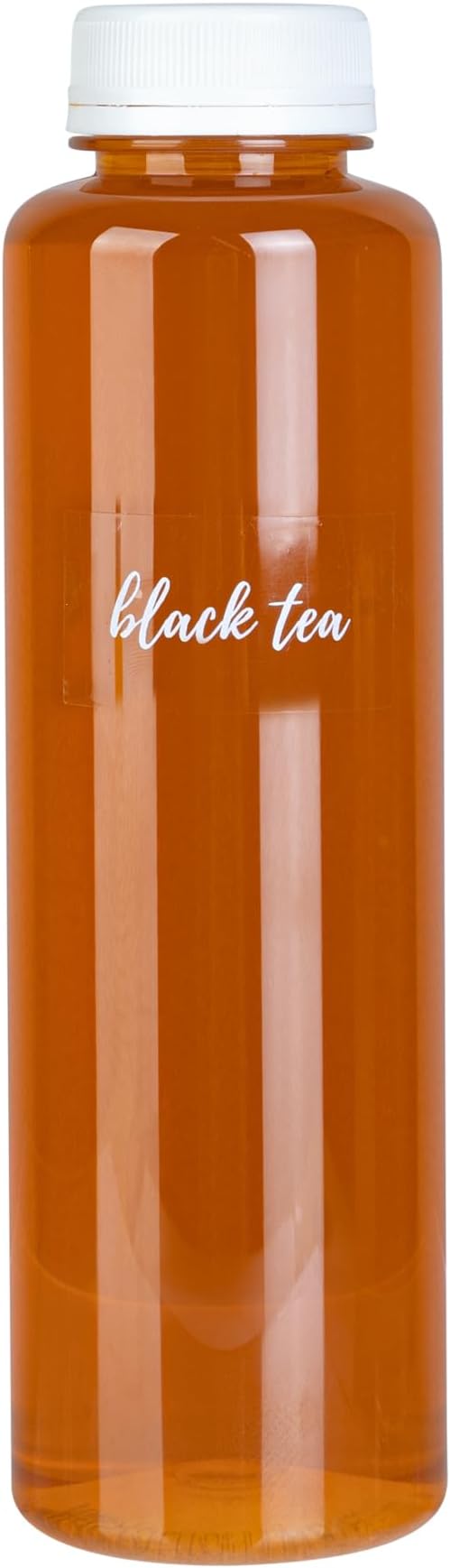 Restaurantware Label Tek 1.9 x 1 Inch Black Tea Bottle Labels 100 - Image 2