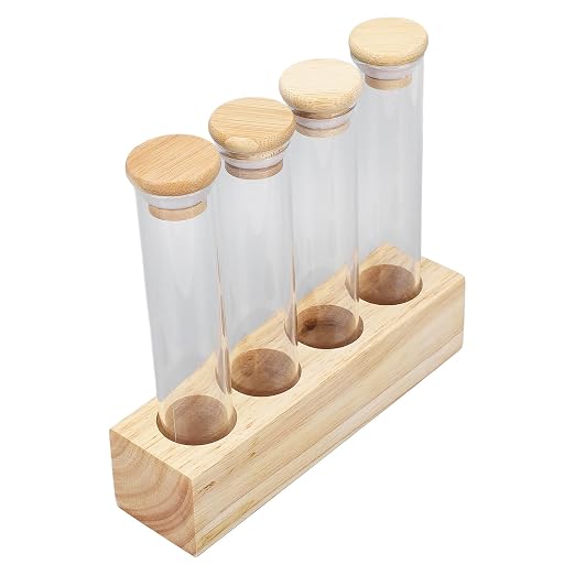Coffee Bean Jars Canisters Solid Wood Base Airtight Storage Containers Single - Image 4