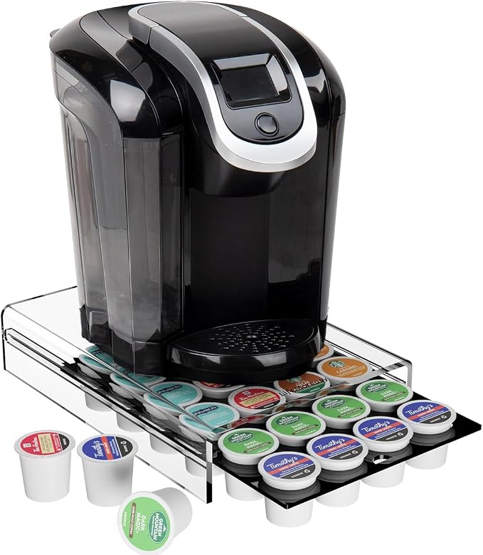 LifeMoreasy K Cup Holder, Coffee Pod Holder Drawer Capsule Display Storage by LifeMoreasy
