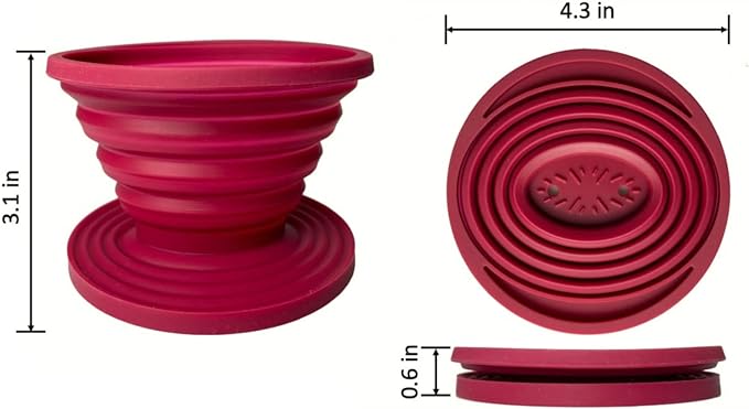 Attsky Collapsible Pour Over Coffee Dripper - Image 4