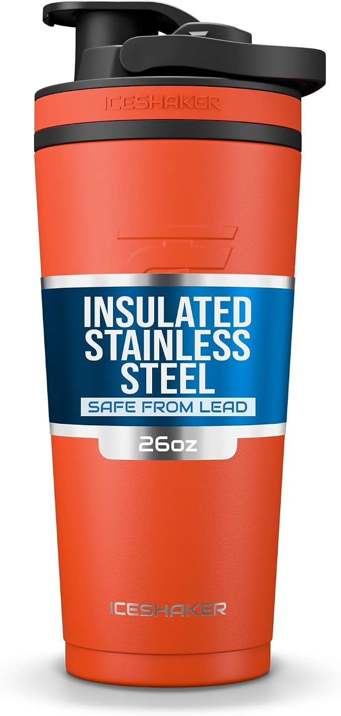 Ice Shaker Insulated Stainless Steel Shaker Bottle | 26oz by IceShaker