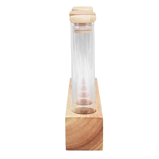Coffee Bean Jars Canisters Solid Wood Base Airtight Storage Containers Single - Image 2