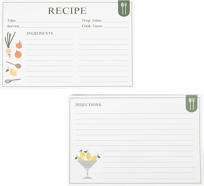 Premium 4x6 Recipe Cards – Double Sided Blank Kitchen Recipe Cards - Image 2