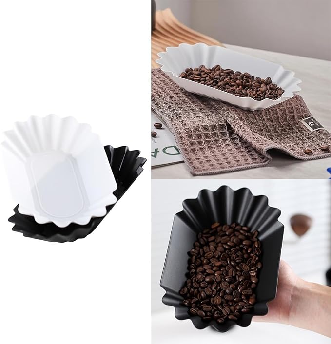 2 Pack Coffee Scale Weight Boats Coffee Bean Weighing Tray Roast Whole Beans - Image 5