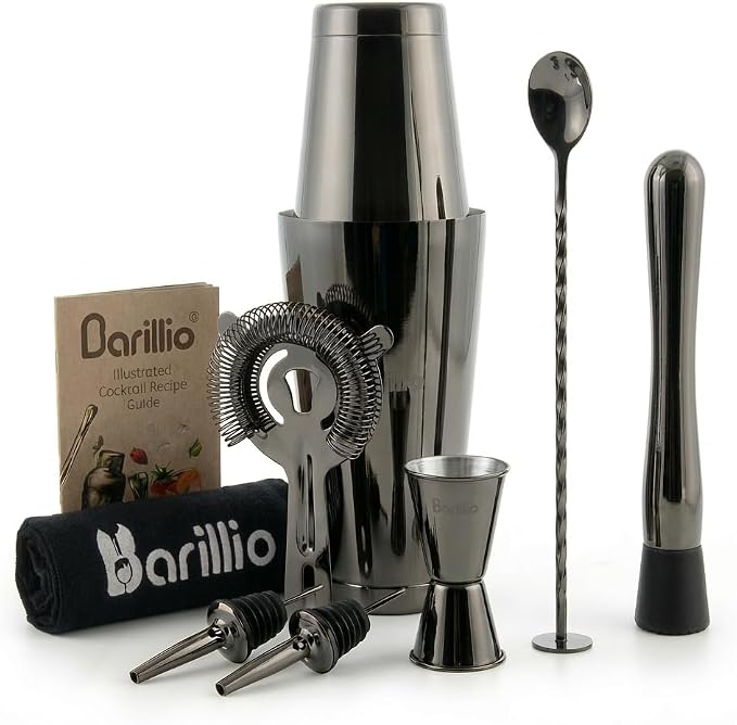 Barillio Black Boston Shaker Set by Barillio
