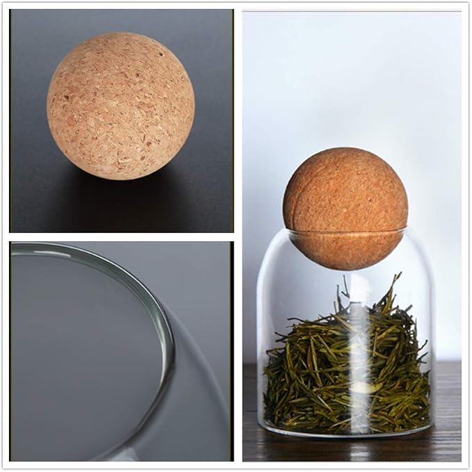 Glass Jar with Wood Lid Ball Jar Small Food Storage Container Clear Candy Jars - Image 6