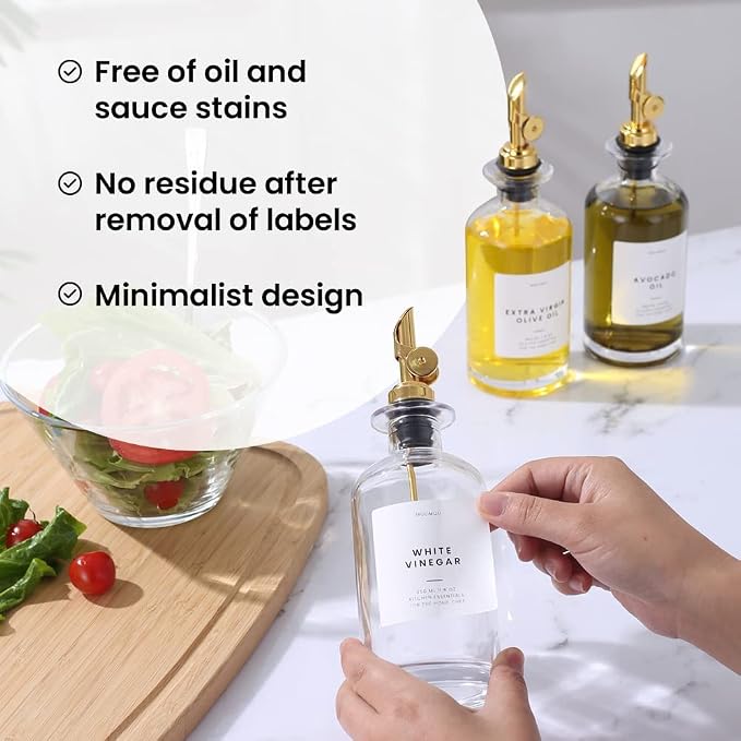 MoliMoli Minimalist Labels, Organization, Cooking Sauce and Wine and Coffee - Image 3