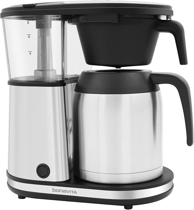 Bonavita 8 Cup Drip Coffee Maker Machine, One-Touch Pour Over, Auto Pause by Bonavita