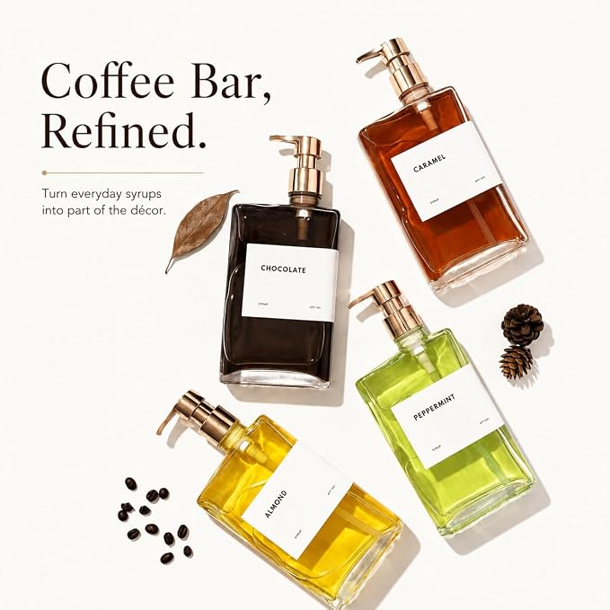Glass Coffee Syrup Dispensers - Image 5