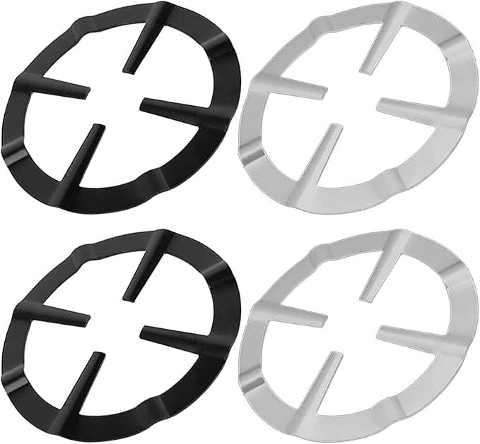 4pcs Gas Stove Coffee Maker Stand Rack Accessories Iron round Burner Wok Holder by CORHAD