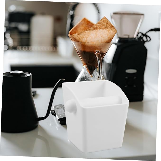 NUOBESTY Espresso Grounds Collector Bin Detachable Clear Coffee Waste Container - Image 4