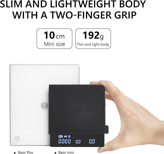 TIMEMORE Basic Mini Coffee Scale, Weigh Digital Drip Cone Scale - Image 2