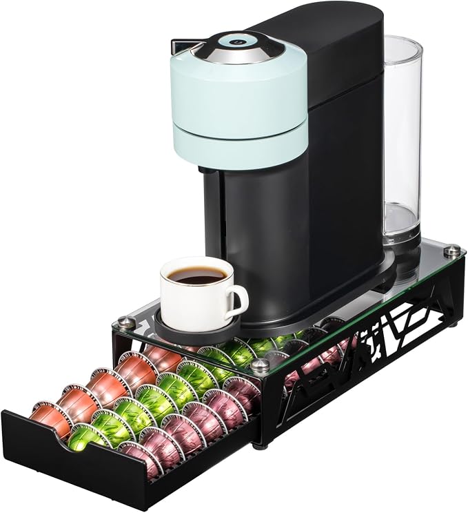 Nespresso Pod Holder Pod Drawer Cabinet Pod Storage Rack by Ricerat