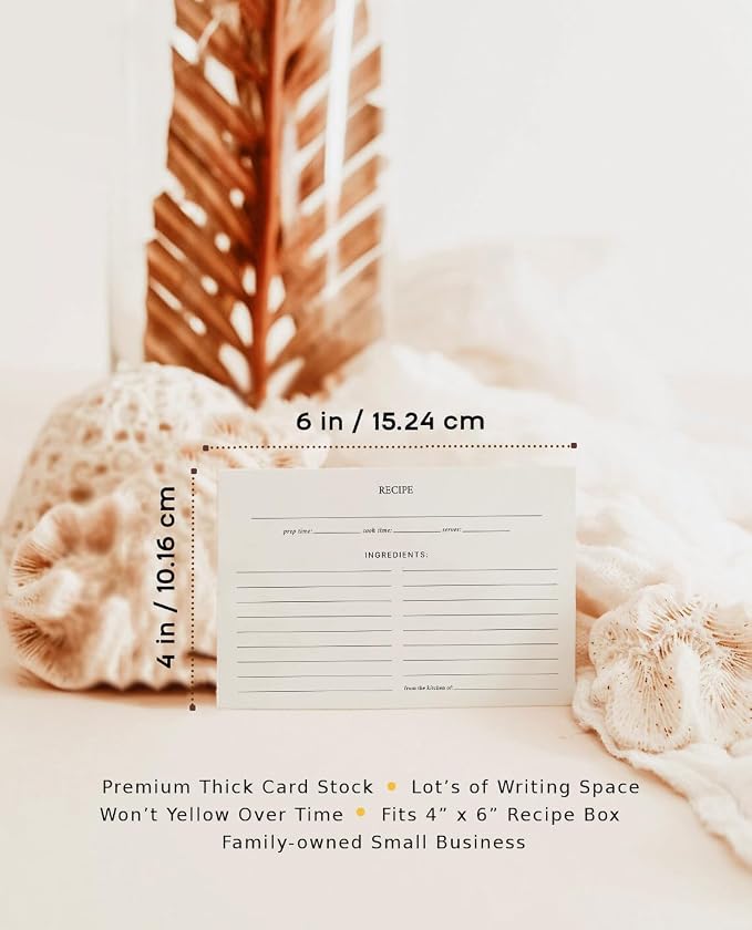 Recipe Cards, 4x6 Premium Recipe Cards - Image 2