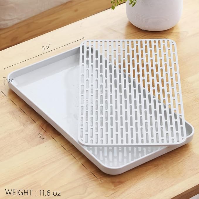 Cup Drying Rack & Dish Drying Tray, Drain Board - Image 2