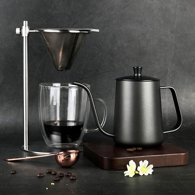 Adjustable Stainless Steel Pour Over Coffee Maker Station Stand - Image 5