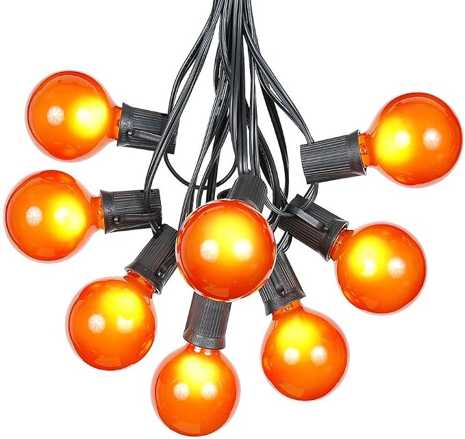 25 Foot G50 Outdoor Patio String Lights by NoveltyLights-LightExperts