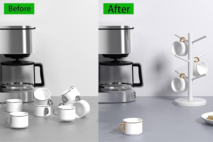 Dorhors Mug Holder Tree, Coffee Cup Holder - Image 2