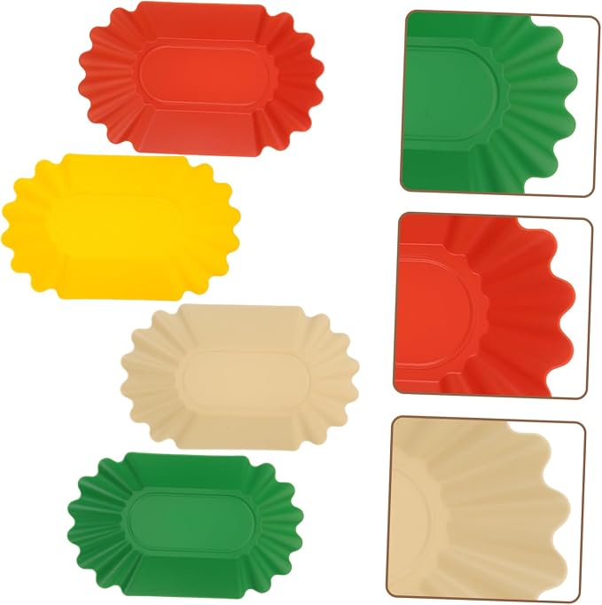 OUNONA 4Pcs Coffee Bean Display Tray Measuring Plates - Image 5