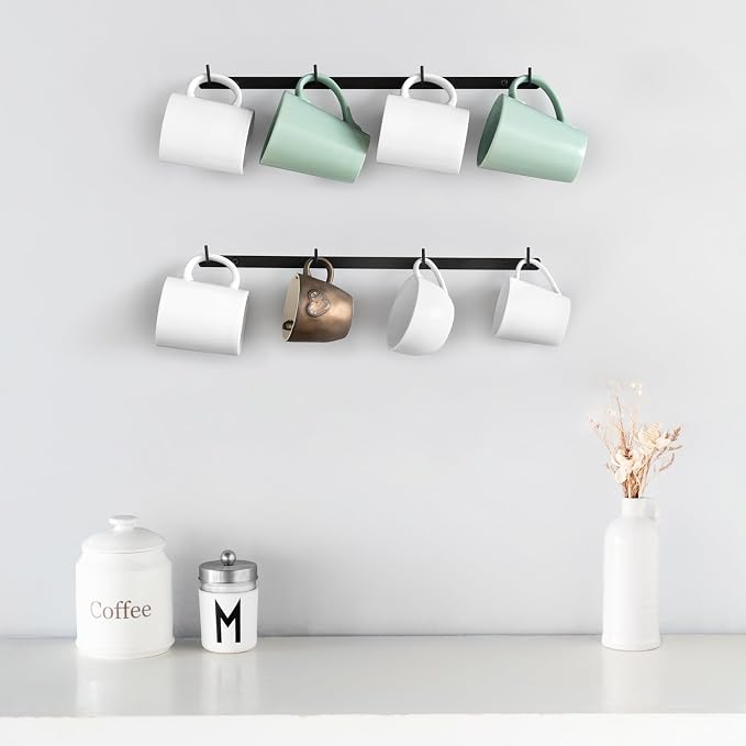 Dahey Metal Coffee Mug Rack Wall Mounted - Image 2