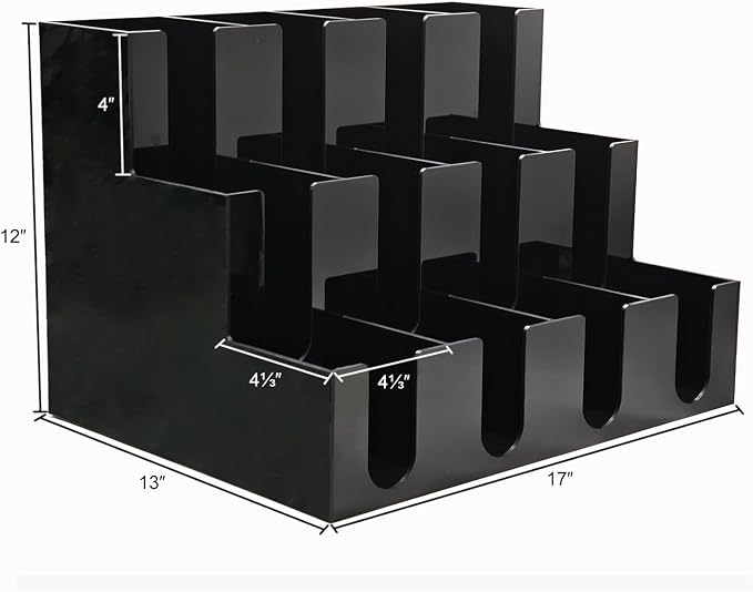 CiaoHER Large Acrylic Coffee Cup and Lid Dispenser, Counter Top, Organize - Image 2