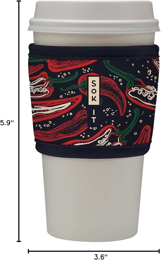 Sok It HotSok Coffee & Tea Reusable Insulated Neoprene Cup Sleeve - Image 7