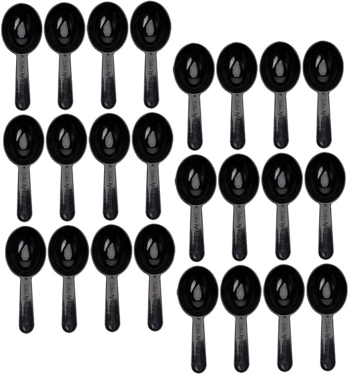 Uonlytech 50pcs Black Coffee Bean Scoop and Multi-function Tea Measuring Spoon - Image 6