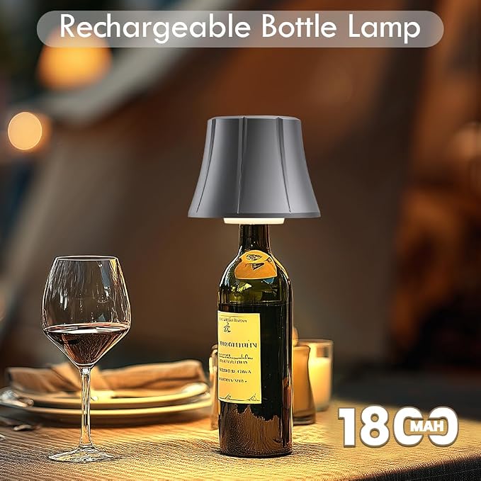 WILIT Wireless Bottle Lamp for Liquor Bottles, Dimmable Cordless Table Lamp - Image 4
